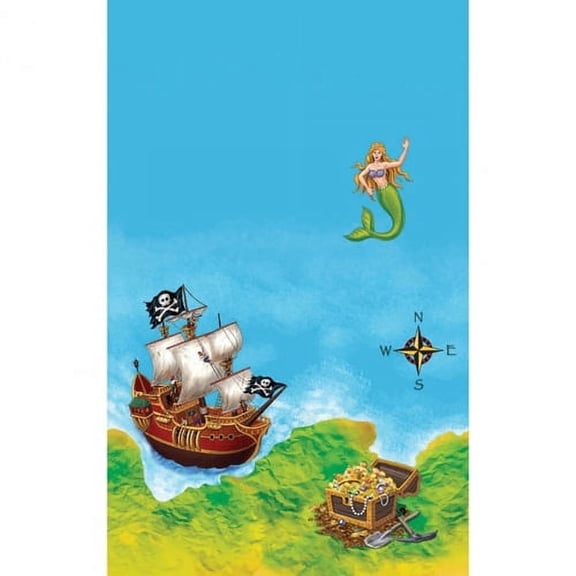 Printed Plastic Tablecover Buried Treasure