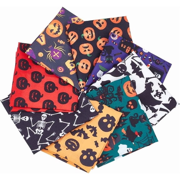 Printed Polycotton Fabric for Patchwork Sewing Tissue to Patchwork Red 49.5~50x39.5~40x0.02cm 8 sheet/set diy