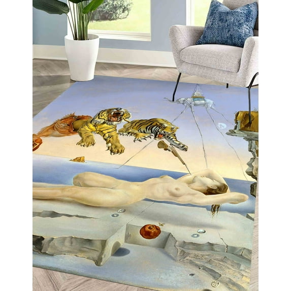 Printed Pomegranate Rugs, Home Decor Printed Rugs, Dream Caused Rugs, Famous Soft Rug, 3D Printed Rug, Runner Rug, Bath Rug, Personalized Rug, 2.3'x3.3' - 70x110 cm