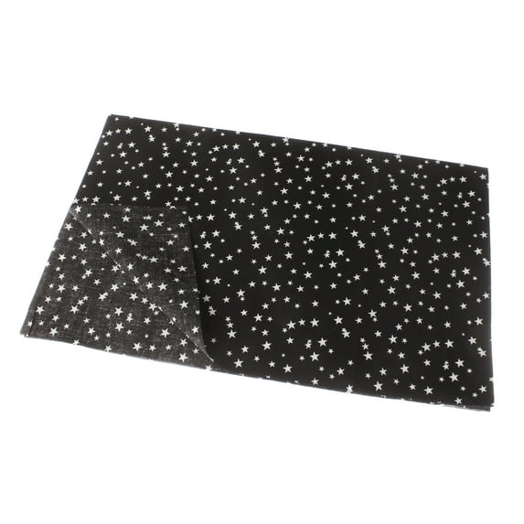 Printed Pre-Cut 100% Cotton Fat Quarters Quilting Fabric Squares (18" x 29") for DIY Quilting Patchwork, Scrapbooking, Art Craft Supplies - Night Stars