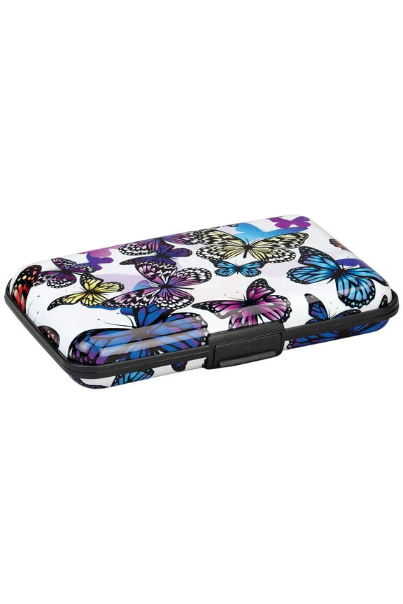 Printed RFID Aluminum Card Case, Butterfly