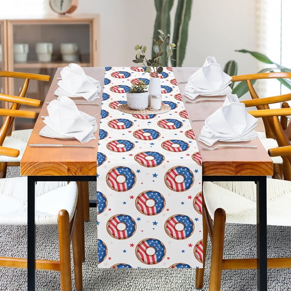 Printed Rabbit Flowers Easter Spring Table Runner Coffee Table Wedding Home r Kitchen Tablecloth Placemats