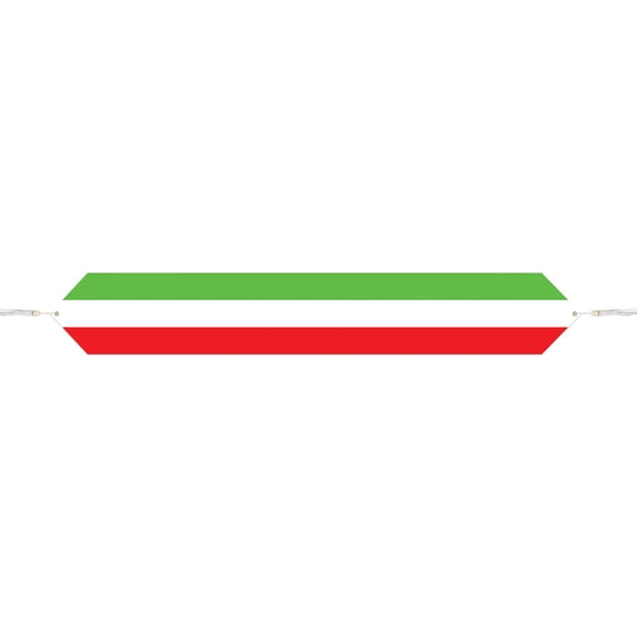 Printed Red, White & Green Table Runner Party Accessory (1 count) (1/Pkg)
