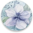 thumbnail image 1 of Printed Round Watercolor Flower Ceramic Coasters with Cork-Backed for Coffee Drink Cup Mat Absorbent Stone Coaster Set of 1/2/4, 1 of 5