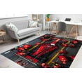 thumbnail image 1 of Printed Rug, Formula One Pit Stop Rugs, Boy Room Rug, Garage Rug, Printed Rug, Soft Rug, Housewarming Gift Rugs, 1.7'x2.3' - 50x70 cm, 1 of 9