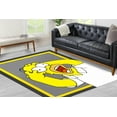 thumbnail image 1 of Printed Rugs, Cartoon Rugs, Office Rugs, Cartoon Lover Gift Rug, Kids Rugs, Modern Rugs, Kitchen Rug, Personalized Rugs, Yellow Rugs, 2'x3' - 60x90 cm, 1 of 7