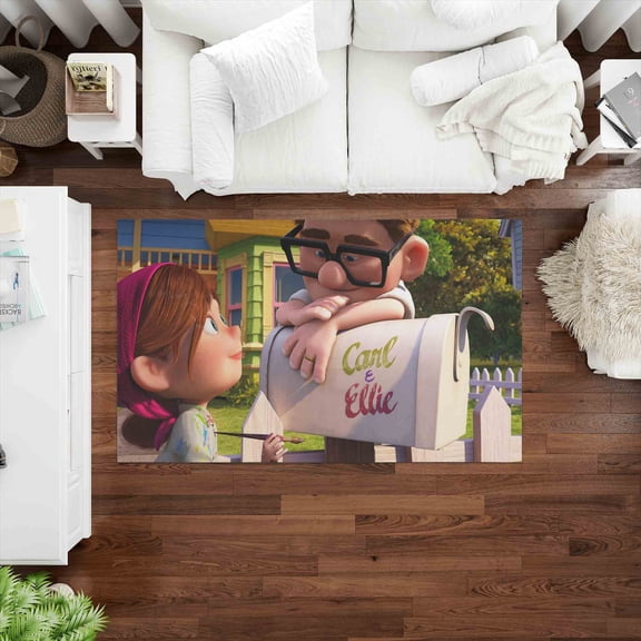 Printed Rugs, Home Decor Printed Rug, Salon Rug, Couple Rug, Romantic Couple Rug, Colorful Rug, Gift Rug, Modern Rug, Pattern Rug, 3.3'x9.2' - 100x280 cm
