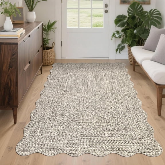 Printed Rugs (Not Woven!) 3x5 Washable Rugs for Entryway Small Bedroom Rug Non Slip Throw Carpet Farmhouse Soft Low Pile Rustic Accent Rug for Living Room Office Home Decor