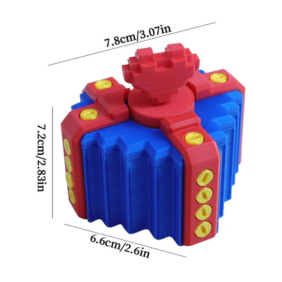 Printed Screw Gift Box Valentine's Day Surprise Present Box for Romantic