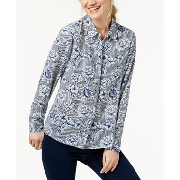 Printed Shirt Chambray S