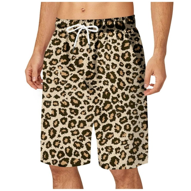 Printed Shorts For Men Trunks 5 Inch Swimsuit Mesh Beach Swimsuit Long ...