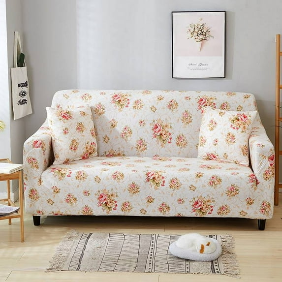 Printed Sofa Cover Stretch Couch Covers Loveseat Slipcovers for 2 Seater Cushion Couch Washable Living Room Furniture Protector