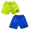 thumbnail image 1 of Printed, Solid & Fluorescent Colored Quick Dry Swim Shorts for Boys and Girls, Swim Trunks, Bathing Suits, Swimwear, Swim Shorts for Kids, 2pc - Green/Blue, 9-10T, 1 of 11