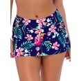 thumbnail image 1 of Printed Sporty Skirted Bikini Bottom Swimsuit, 1 of 6