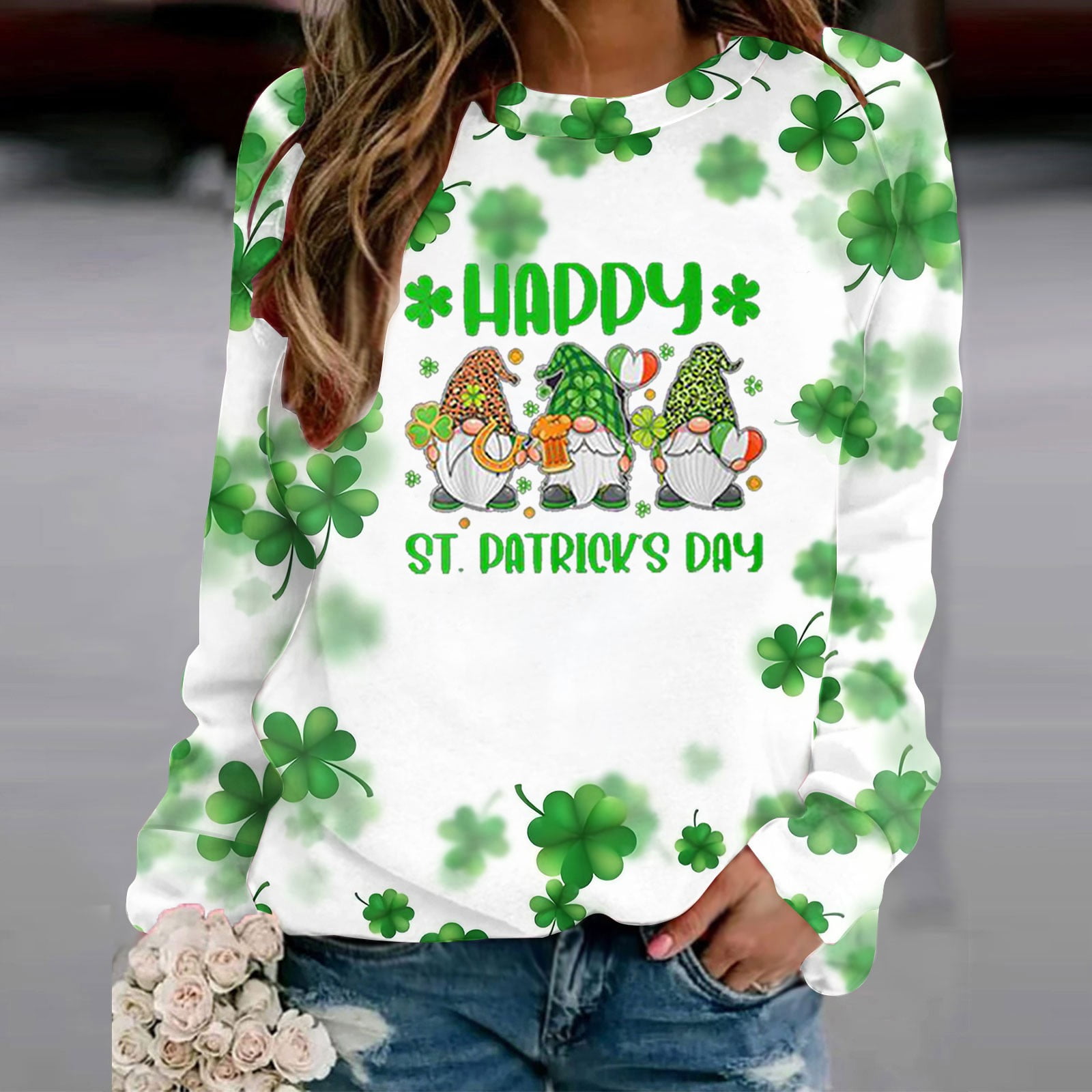 Printed T-Shirt Long Sleeves Blouse Crew Neck Leisure Birthday, Clothes, Home, Walmart Women’S Shirts Walmart T-Shirts On Sale for Women, Previous Orders, Especiales de Walmart en Ropa de Mujeres