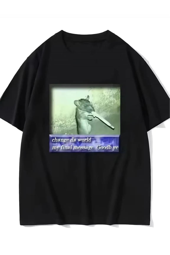 Printed T-shirt Funny Mouse Meme for Men and Women