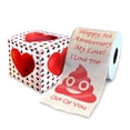 thumbnail image 1 of Printed TP Happy Fifth Anniversary I Love The Poop Outta You Printed Toilet Paper Prank – Funny Novelty Gag Gift, 5th Year Anniversary for Boyfriend, Girlfriend, Wife, Husband - 500 Sheets, 1 of 7
