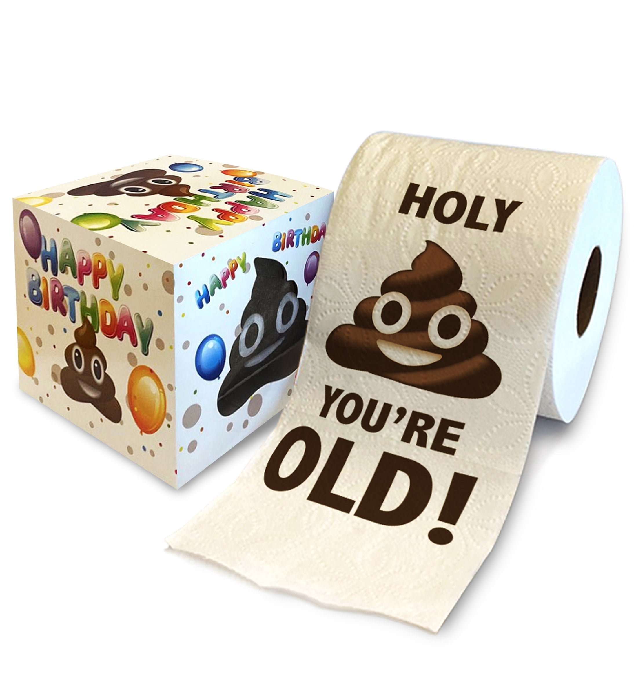 Printed TP 'You're Old' Birthday Gag Gift Toilet Paper - Funny Prank ...