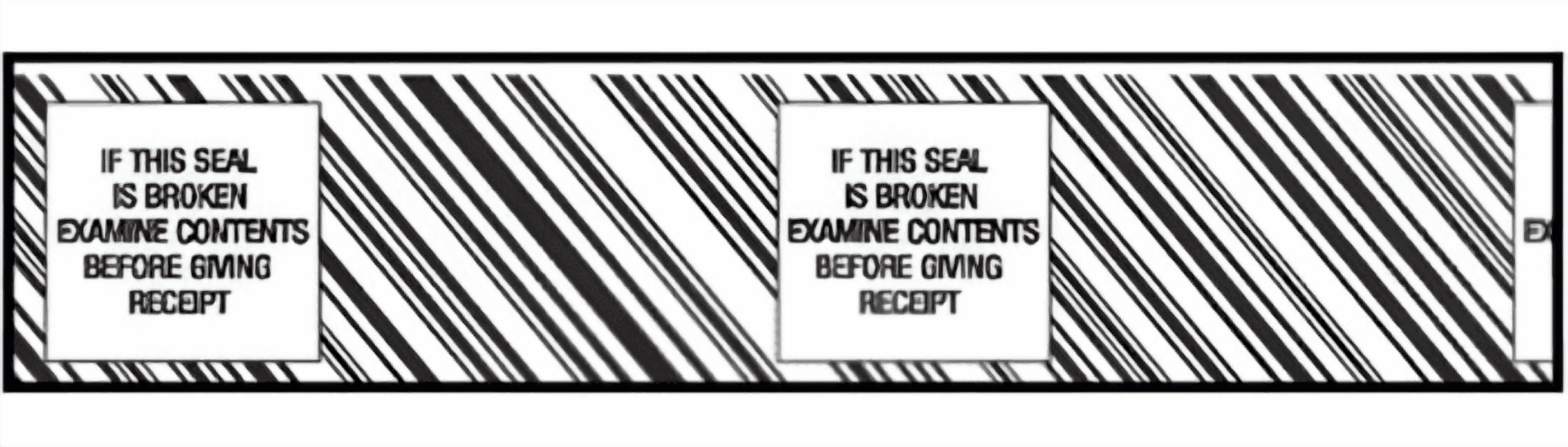 Printed Tape "If Seal is Broken Examine Contents" 2"W x 165' - Case of 36 Rolls