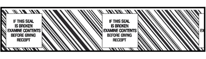 Printed Tape "If Seal is Broken Examine Contents" 2"W x 330' - Case of 36 Rolls