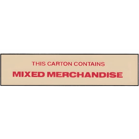 Printed Tape "Mixed Merchandise" 3"W x 165' - Case of 24 Rolls