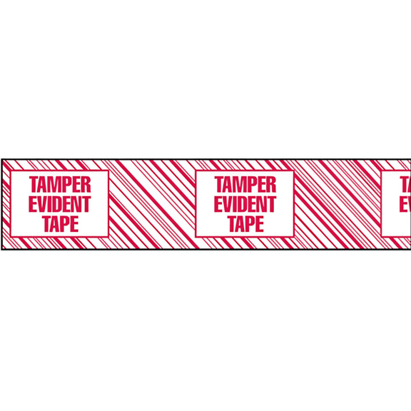 Printed Tape "Tamper Evident Tape" 3"W x 165' - Case of 24 Rolls