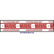 Printed Tape Warning Pilfer Proof Tape 2W x 3000 - Case of 6 Rolls