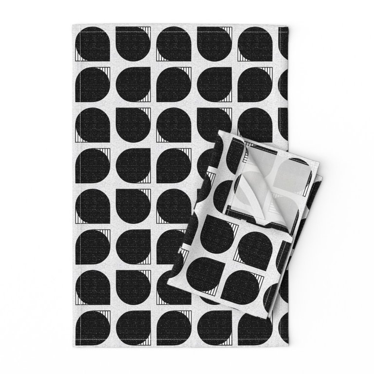 Black & White Print Tea Towels