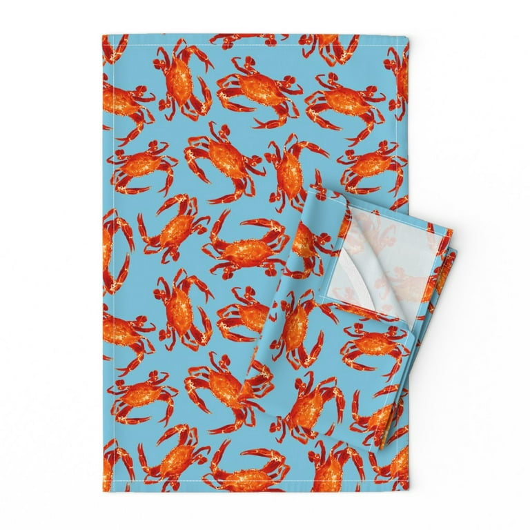 https://i5.walmartimages.com/seo/Printed-Tea-Towel-Linen-Cotton-Canvas-Crabs-Blue-Lobster-Seafood-Cooking-Summer-Coastal-Bright-Red-Print-Decorative-Kitchen-Towel-by-Spoonflower_c5e461b9-6a68-4c83-8ecc-a3bf3f9d9799_1.7ee4b0c45565a76158963a3e36f2b843.jpeg?odnHeight=768&odnWidth=768&odnBg=FFFFFF