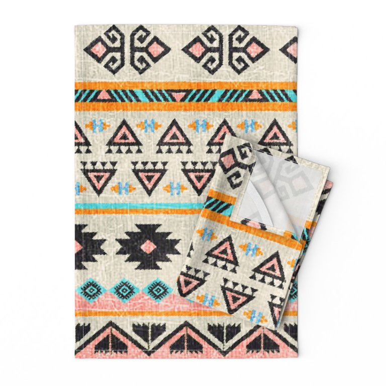 Geometric Pattern Kitchen Tea Towel