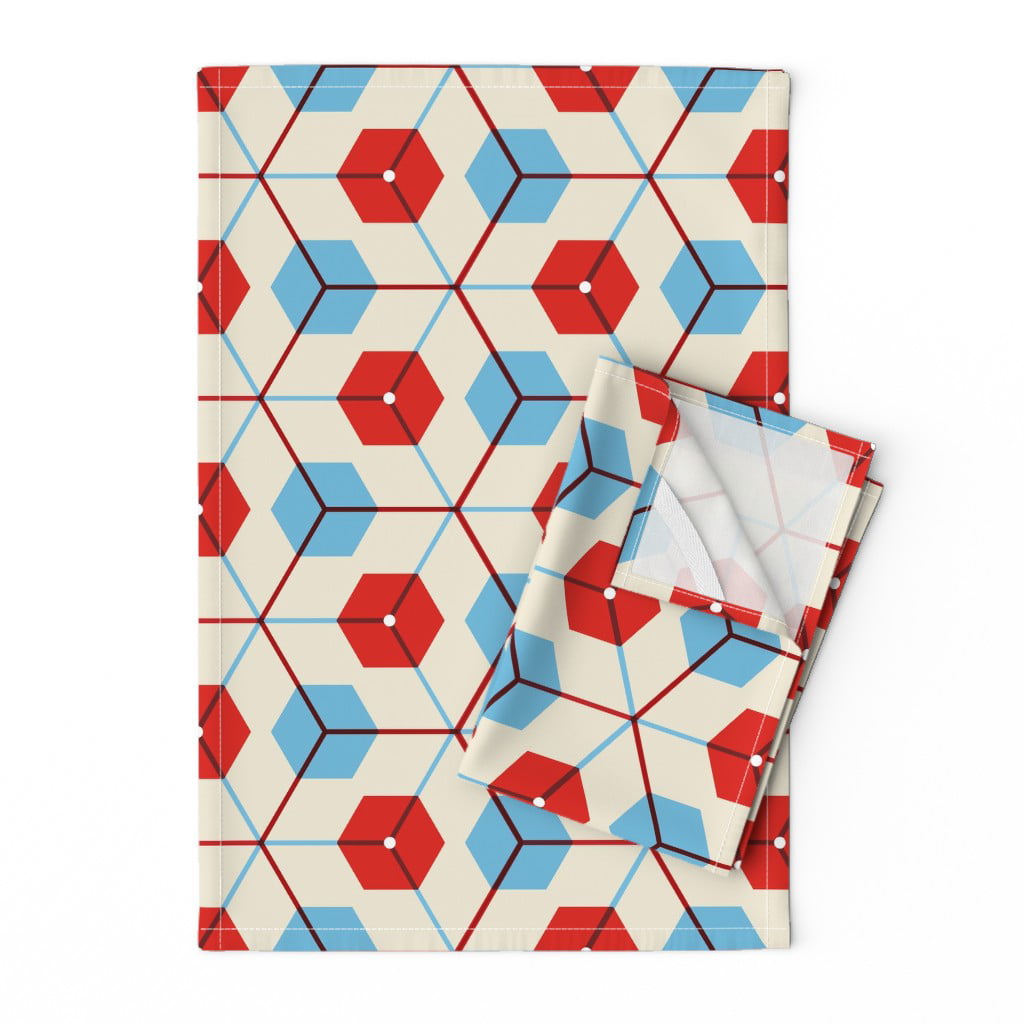 https://i5.walmartimages.com/seo/Printed-Tea-Towel-Linen-Cotton-Canvas-Space-City-Mid-Century-Modern-Geometry-Red-Hexagons-Blue-Print-Decorative-Kitchen-Towel-by-Spoonflower_6ceddd28-1809-497f-84b8-0b082e40c3b8_1.3319d4ce0d5346c92c4fc3022b03c9ba.jpeg