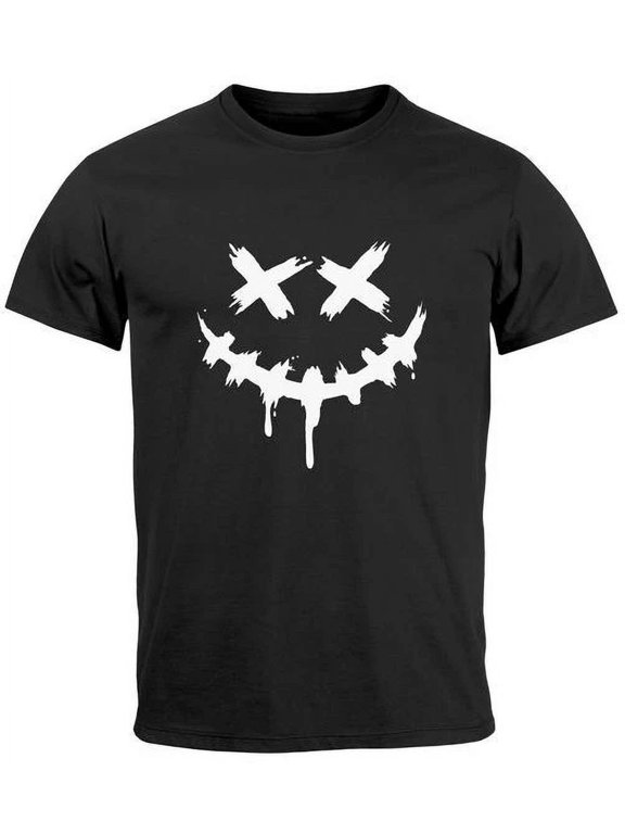 Printed Techwear Fashion Street Style Smiling Face Smile Trend, Birthday Gift