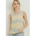 thumbnail image 1 of Printed Terry Back Opened Sleeveless Top, 1 of 5