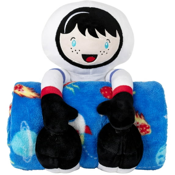 Printed Throw & Toy Set 2PC Astronaut