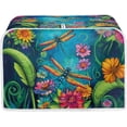 thumbnail image 1 of Printed Toaster Cover for 4 Slice Long Slot, Floral Bread Maker Washable Dust Protection Kitchen Small Appliance Cover with Top Hook, 1 of 8