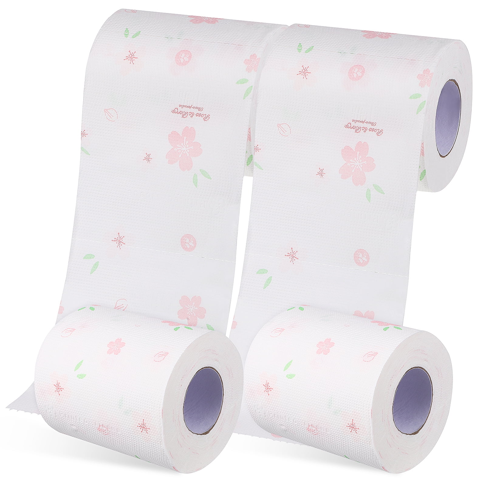 ETEREAUTY Decorative Flower Pattern Toilet Paper for Comfortable Bath Tissue