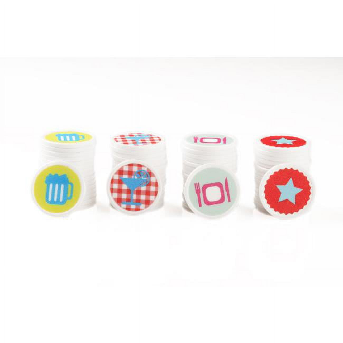 Printed Tokens in White with Cocktail - 500 Tokens - Walmart.com
