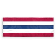 Printed USA 3' x 8' Polyester Patriotic Flats Flag - American Flag Bunting, USA Patriotic Flat - U.S. Decorations (With Stars)