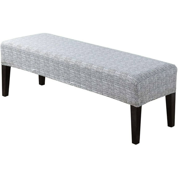 Printed Upholstered Bench Slipcover, Stretch Dining Room Bench Covers Elastic Bench Seat Protector Dining Bench Cover Removable Washable for Living Room-L-Large