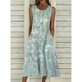 thumbnail image 1 of Printed Vest Dress with Pockets- the Perfect Summer Style for Fashionable Women, 1 of 7