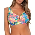 thumbnail image 1 of Printed Vienna V-Wire Bikini Top Swimsuit, 1 of 6