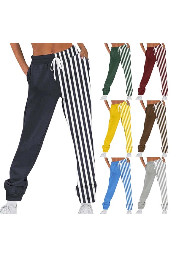Printed Winter Pants with Foot Guards, Elastic Waist Strap Long Pants, Casual Fleece Lined Joggers Sweatpants for Women, Warm Lounge Pants, Christmas Gifts for Women | Sopatenor,Gray XL