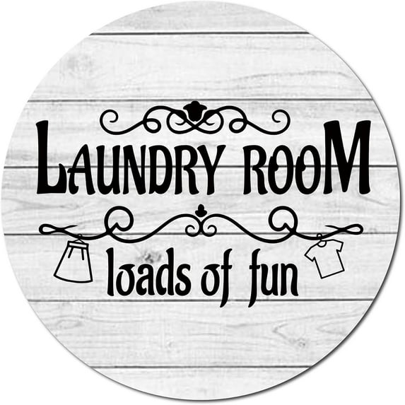 Printed Wood Round Sheets for Home Display Decoration Word Launday Room Word 300x5mm