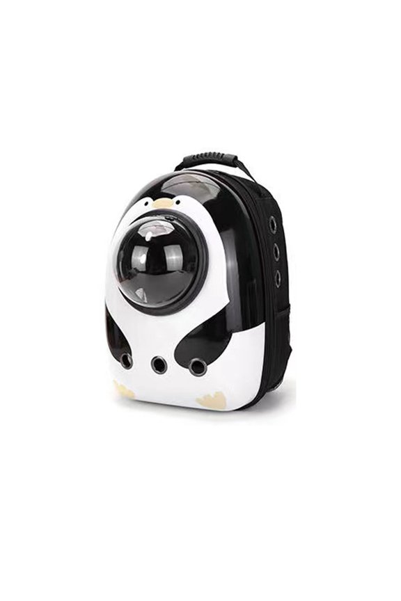 Printed cat carrier, space pet capsule bag, portable cat cage for outings, double-shoulder cat supplies backpack, cat backpack