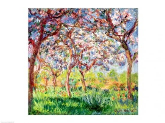 Printemps a Giverny 1903 Canvas Art - Claude Monet (24 x 18)