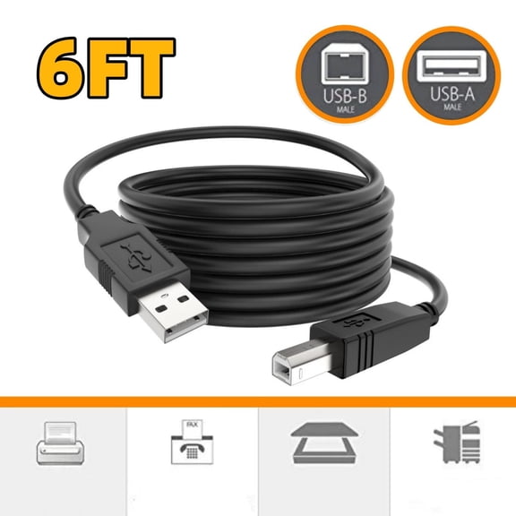Printer Cable Compatible with Brother HL-L3290CDW,HL-L2350DW,MFCL2750DW,MFCL2710DW