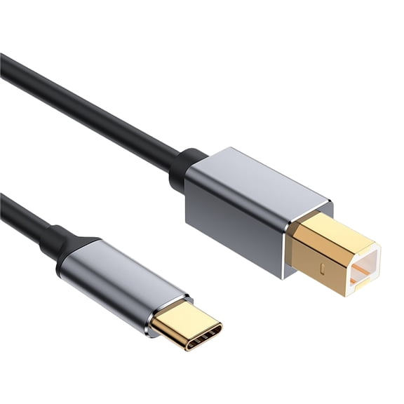 Printer Cable USB C to USB Data Cord for Connecting Printers Scanners and Musical Instrument to Laptops or Computers