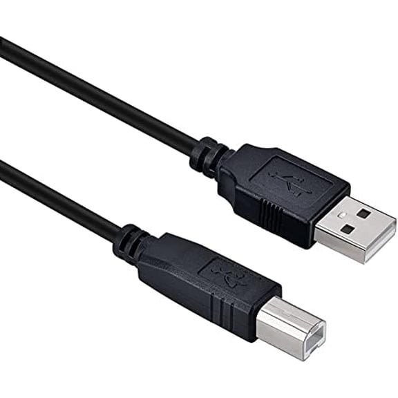 Printer Cable,USB A to USB B Printer Cord to Computer Scanner Cable 5FT for HP,Canon,Dell,Epson,Brother, Lexmark,Xerox,Samsung,Piano,DAC,MIDI Keyboard