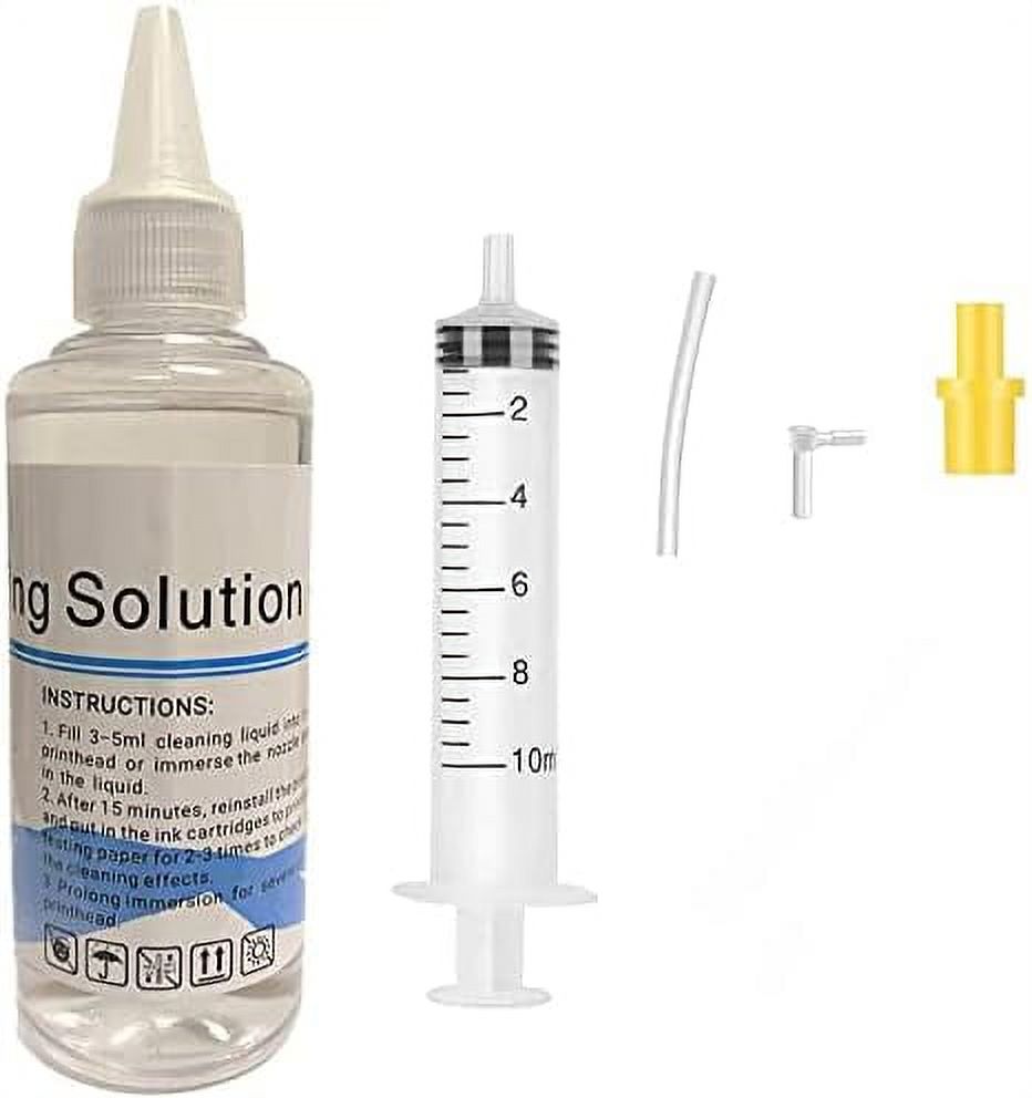 Printer Cleaning Kit Unblock Print Head Nozzles Cleaner Flush