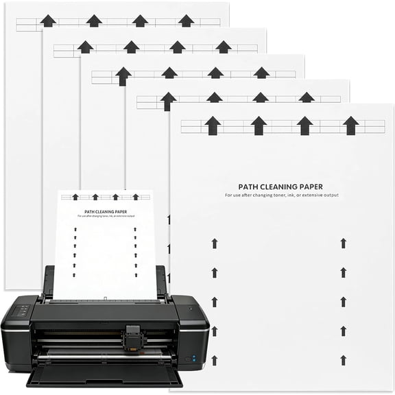 Printer Cleaning Sheets 10-Pack-Removes Ink, Dust, Dirt & Debris8.5 x 11 Inches,Thickened Design,Durable&Easy to Clean,Compatible with Laser &Inkjet Printers,Copiers,Fax Machines,Scanners